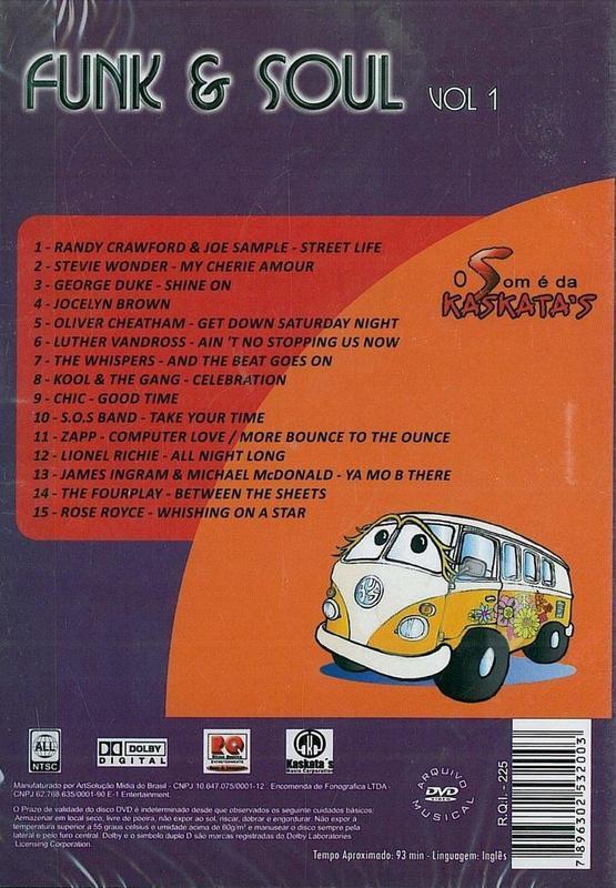 Dvd - Funk & Soul O Melhor Dos Anos 70 E 80 Volume 1 - Arquivo